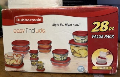 New - Rubbermaid Easy Find Lids 28 Piece Set