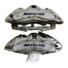 2007 Mb R230 Sl55 Amg Brembo Front Left Right Brake Calipers Pair Silver 2007 Mb R230 Sl55 Amg Brembo Front Left Right Brake Calipers Pair Silver