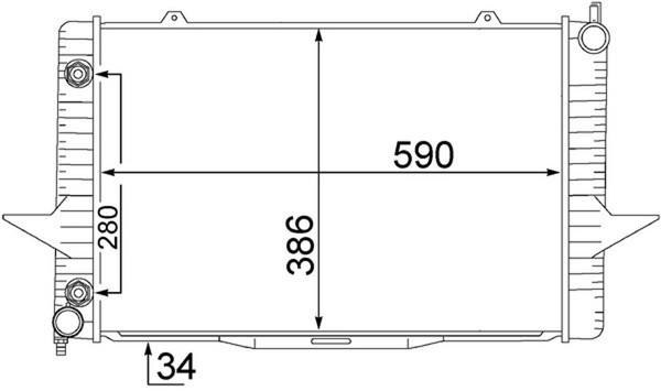 MotorküHler WasserküHler Mahle CR 1544 000S FüR Volvo XC70 873 C70 872 875 S70 1-image