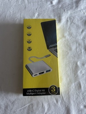 USB-C Digital AV Multiport Adapter 3 Ports 4K HDMI USB 3.0 & USB-C OVP NEU