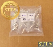 CP782 EMERSON 75 OHM BNC STRAIGHT CRIMP TYPE PLUG 2 PIECE PUSHON PACK OF 10 NEW