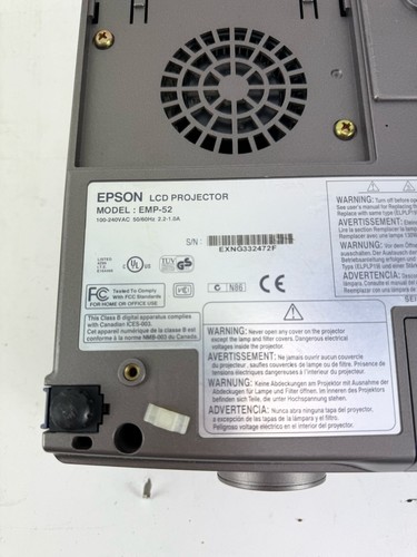 EPSON EMP52 LCD Projector - Picture 8 of 9