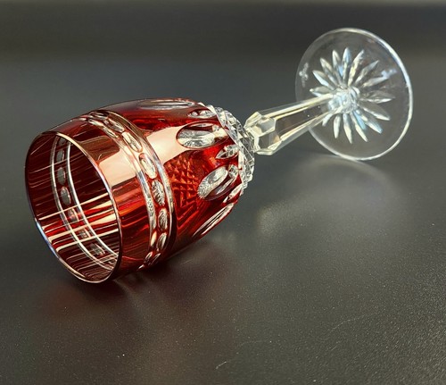 Vintage - 5 7/8" Tall - Cordial Glass Clarendon Ruby by WATERFORD CRYSTAL - Picture 6 of 10