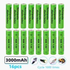 Image of AAA Rechargeable Alkaline Batteries 3000mah 1.5V 32Pcs Universal Battery Reuse
