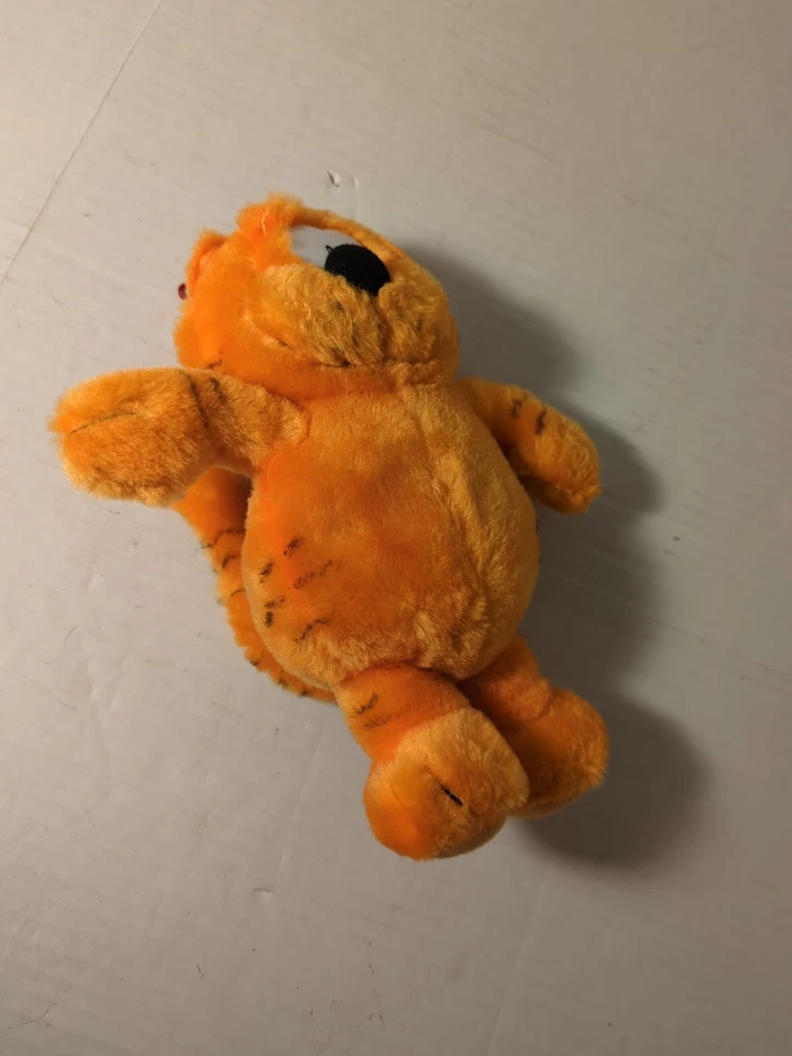 复古 1997 年 Nanco Heathcliff 橙色 10 英寸毛绒卡通猫 超酷 状况良好 — 第 2/4 张图片