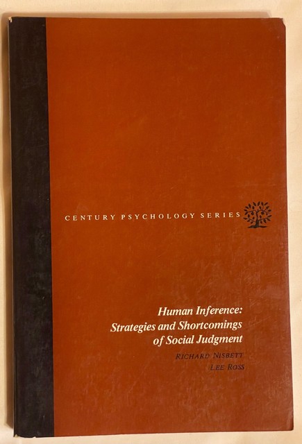 Human Inference : Strategies and Shortcomings of Social Judgement by ...