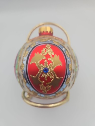 Unique Treasures Collection Limited Series Ornament Red Gold Trim Rhinestones - Picture 4 of 10