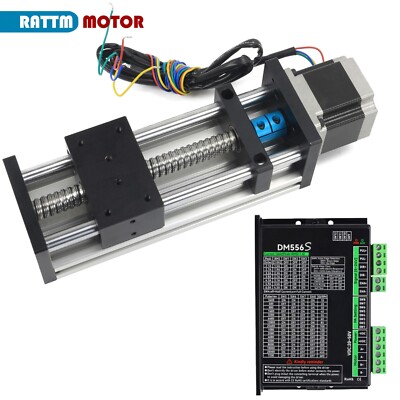 US SHIP】DM556S Driver + EBX1605-200mm Linear Stage Actuator Double Optical Axis