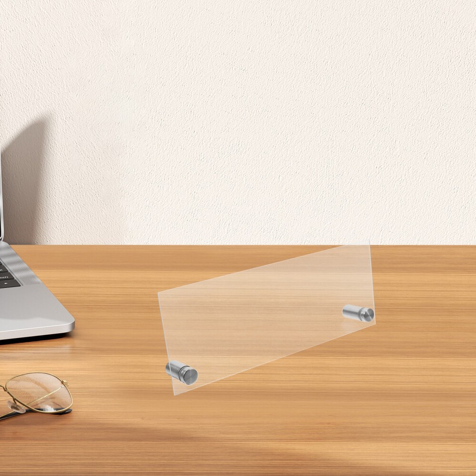 Transparent Acrylic Display Stand Nameplate Sign Acrylic Desk Name