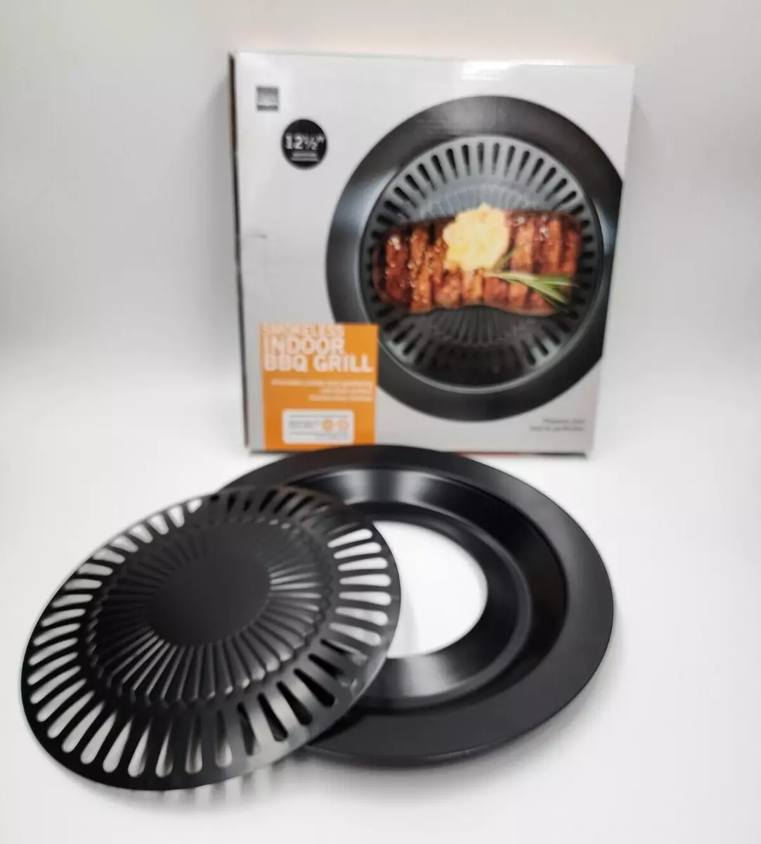 Kitchen + Home Stove Top Grill - Smokeless Nonstick Indoor Grill