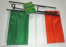 ST PATRICK'S DAY GARDEN FLAG  STAKE 12" X 18" Garden Flag / Metal Stake