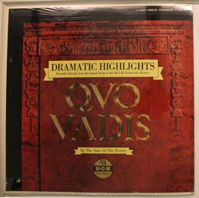 Miklos Rozsa LP Quo Vadis Soundtrack On Mgm - Sealed / Sealed