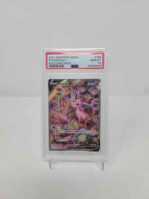 ✨ PSA 10 2021 Espeon V Alternate Alt Art 180/203 Pokémon Evolving
