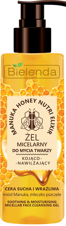 Bielenda Manuka Honey Soothing Moisturising Micellar Face Washing Gel 200g