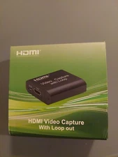 Video Capture Card 4K HDMI Video Capture Device with Loop Out Full HD 1080P Game