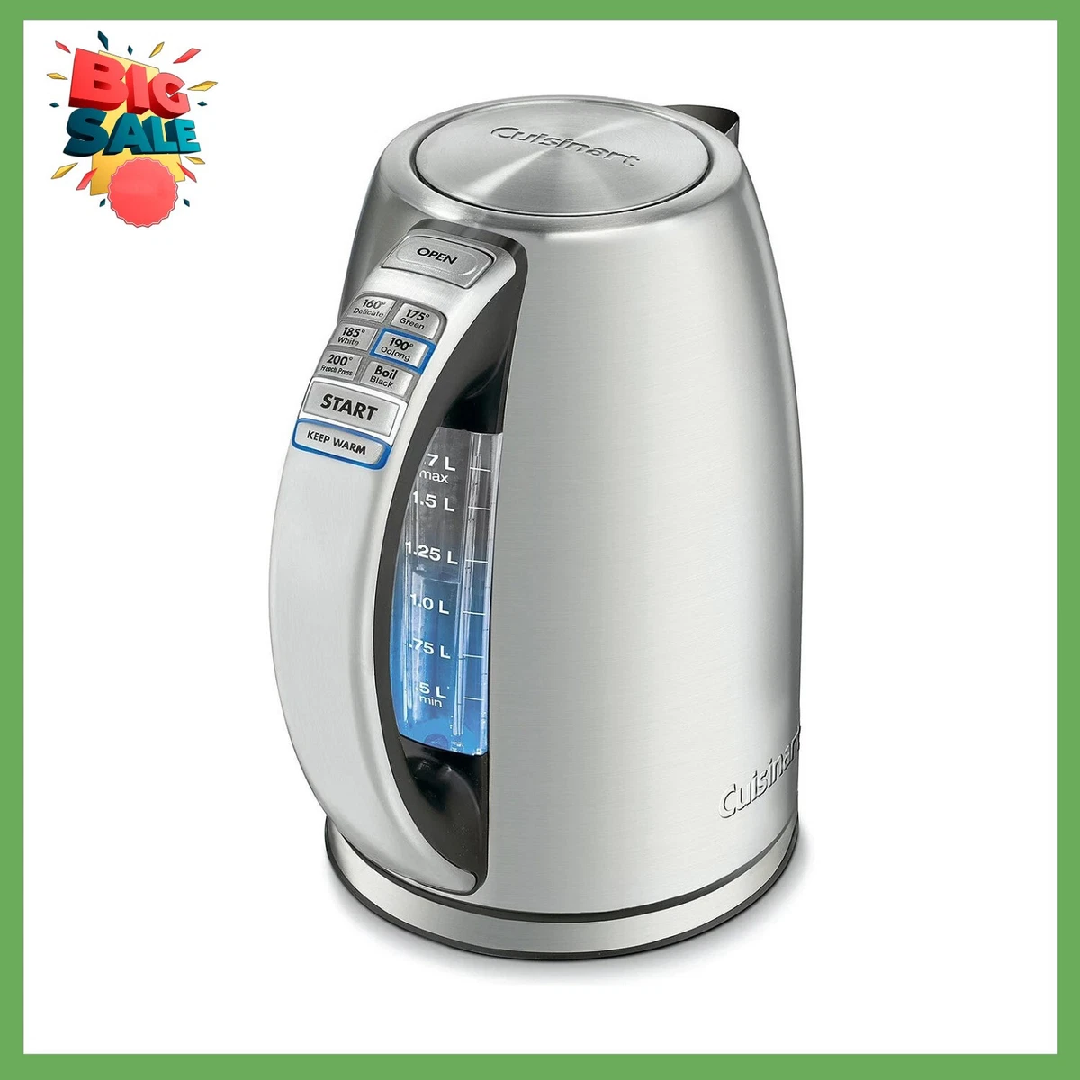 Cuisinart perfectemp best sale cordless programmable kettle