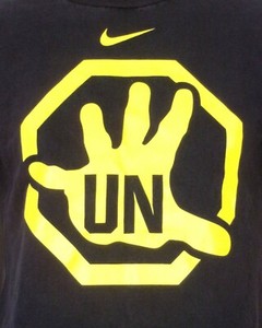 yellow nike sign