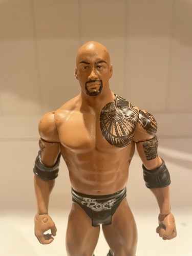 2011 WWE WWF The Rock Dwayne Johnson Mattel Basic Wrestling Action Figure - Picture 2 of 6