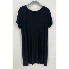 J.Jill Womens Wearable Collection T-Shirt Dress Black Size Medium Jersey Knit