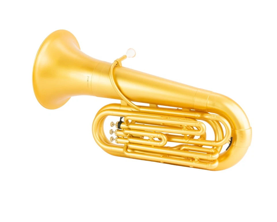 Coolwind CTU-180 ABS 塑料 Tuba,BBb,3 活塞阀,金色,带袋,嘴 — 第 4/4 张图片