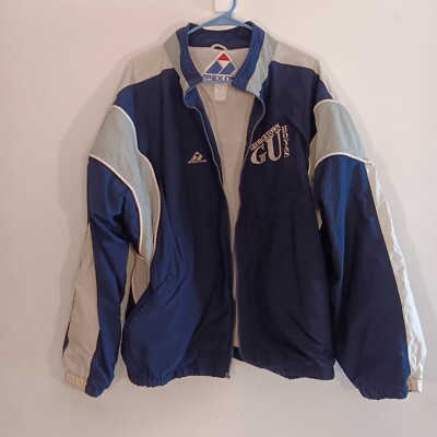RAREVTG 80S APEX ONE Mens Georgetown Hoyas Emroidered Windbreaker Jacket Size XL