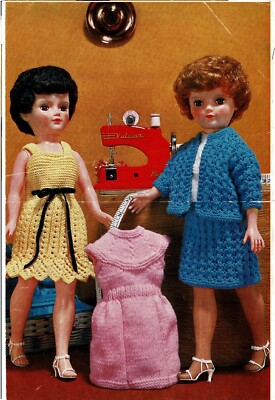 Puppenkleidung Strickanleitung für eine 16 und 20 Zoll Puppe. (V Puppe 185)