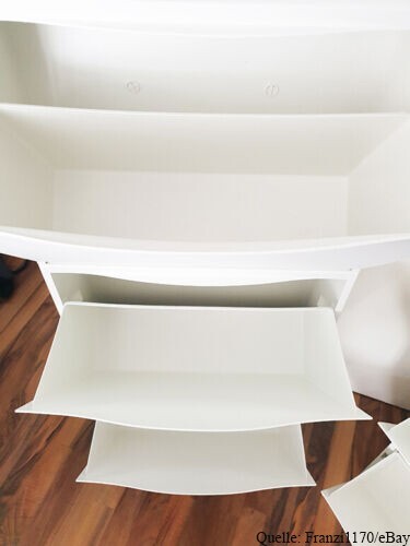 6x Ikea Trones Schuhregale Wandregal Schuhgarderobe weiß klappbar 14139