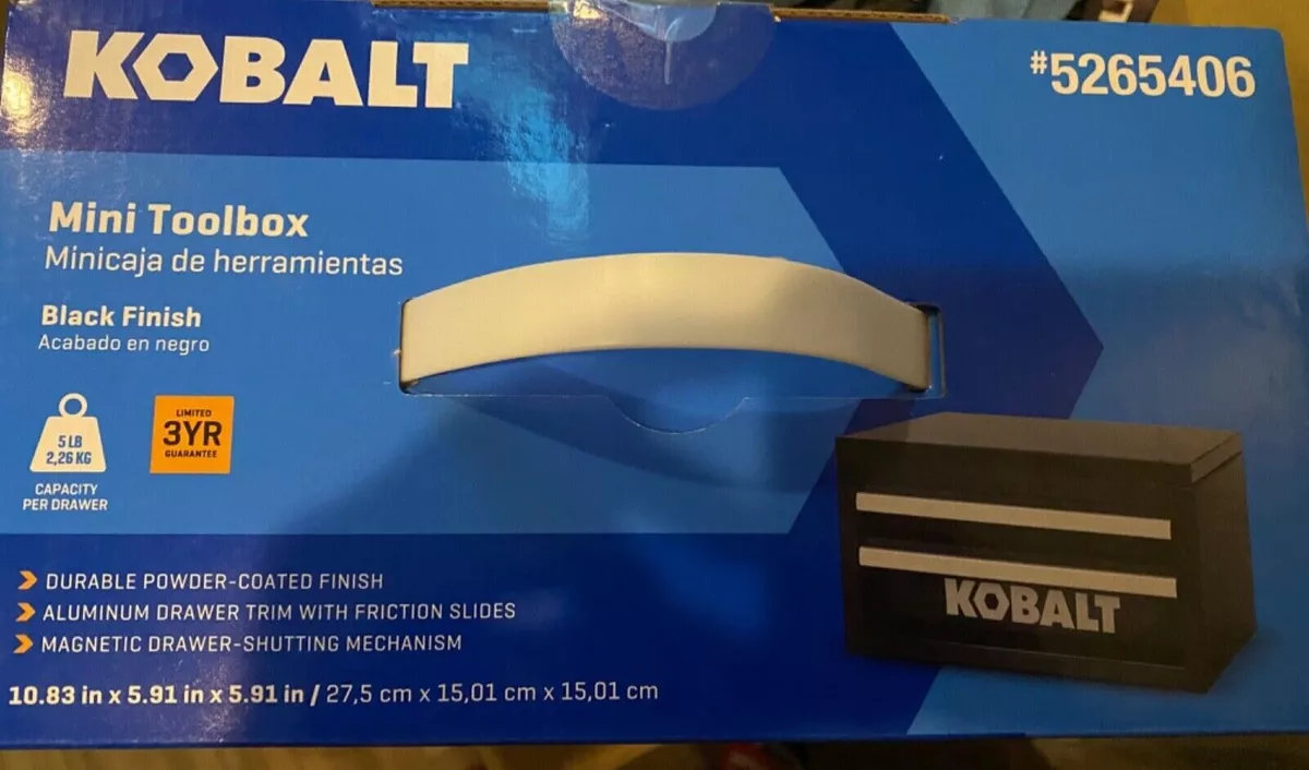 Brand New 25th Anniversary Kobalt Mini Toolbox BLUE Kobalt Mini Tool Box  (NEW) 820909541967