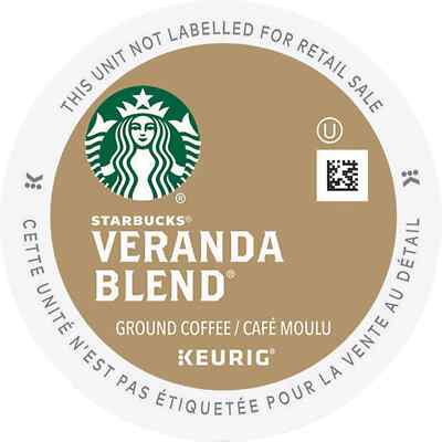 96/PACK - Starbucks Veranda Blend Coffee K-Cup Pods BULK PACKAGING