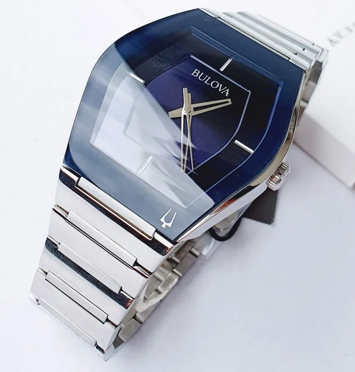 Bulova Modern Gemini Blue Dial Men's Watch 96A258