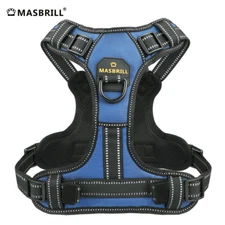 MASBRILL Reflective Dog Harness No Pull Dog Vest With Handle, Breathable Padded