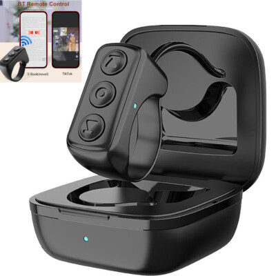 BT 5.0 Smart Scrolling Ring Remote Control Page Turner for TikTok Kindle App)
