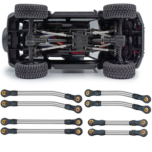 Steering Links Tie Rod Heightened body tie bar Kit for 1/18 RC TRX4M Car - Picture 66 of 70