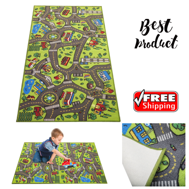 Race Car Track Rug Play Mat Extra Large 79 X 40 For Kids Carpet Road Toy Floor For Sale Online