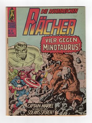 1965 MARVEL AVENGERS #17 APP OF MINOTAUR, MOLE MAN & HULK RARE GRAIL KEY GERMAN