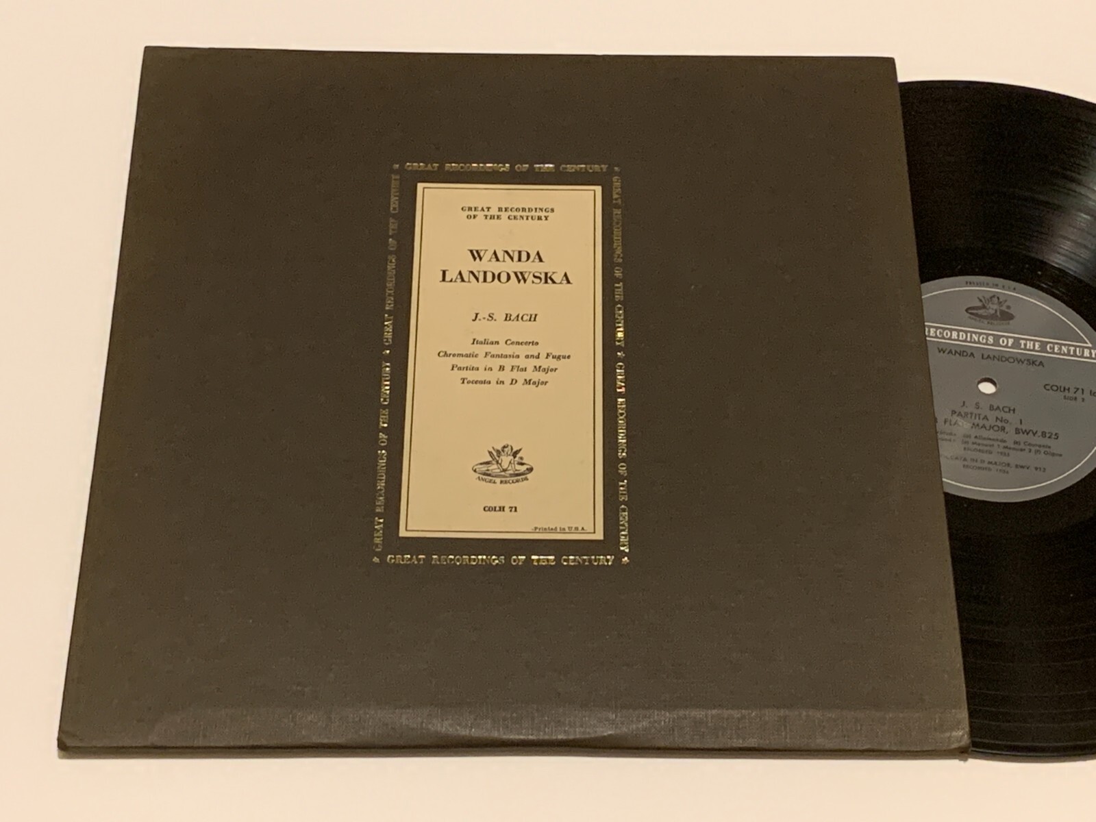 BACH VG++ Wanda Landowska Concerto Partita Harpsichord Toccata Fantasia booklet