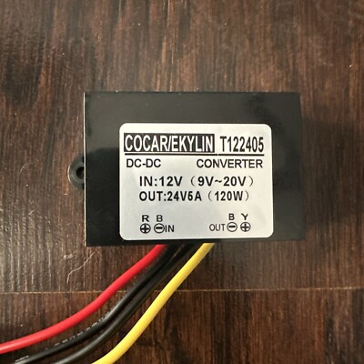 DC 12v Step up to 24v Converter Regulator 5A 120W Cocar/Ekylin T122402