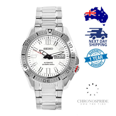Seiko Premier SKZ323 White Stargate RARE Automatic Divers Mens Watch