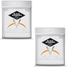 Black Diamond Banjo Strings 2 Sets 5-String Light Loop End Nickel Wound