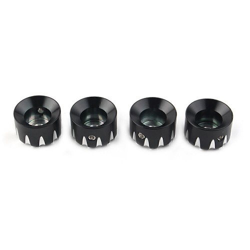 Per Harley XL883 Softail 4x Copri Bullone Testa Motore Moto Nero - Foto 10 di 11