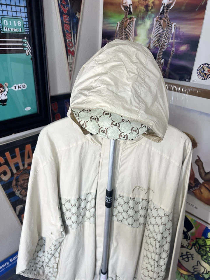 Chaqueta de Colección Años 90 Phat Farm Estampado Monograma RARA Tostada Foto 2 de 4