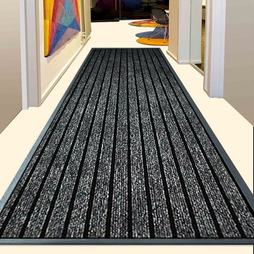 Large Door Mat Back Barrier Non Slip Heavy Duty Rubber Kitchen Hallway Floor Rug - Picture 24 of 41