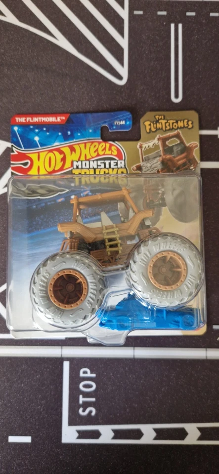 HOT WHEELS  The Flintstone Auto + Monster Truck BLISTERATO - Immagine 2 di 3