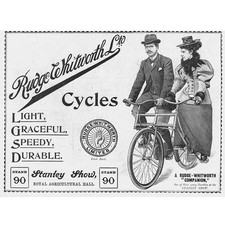 RUDGE WHITWORTH & CO Bicycles Victorian Advertisement 1896