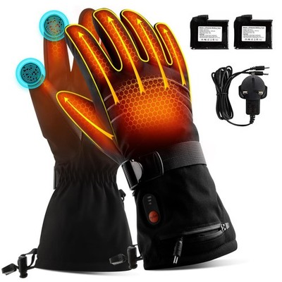 ABXMAS Rechargeable Electric Heating Gloves Outdoors, Heated Gloves for men 7.4V