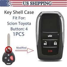 Modified Flip Remote Key Shell Case Fob 4B For Toyota RAV4 Camry Corolla Scion