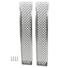 Motorcycle Aluminum Loading Ramps 880 lbs Capacity Quad Lawn Mower Snow Blower