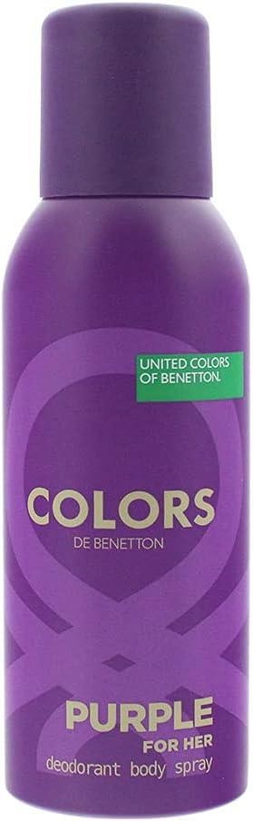 Benetton Women's Colors Deodorant Spray For Her Purple 150Ml - Image 3