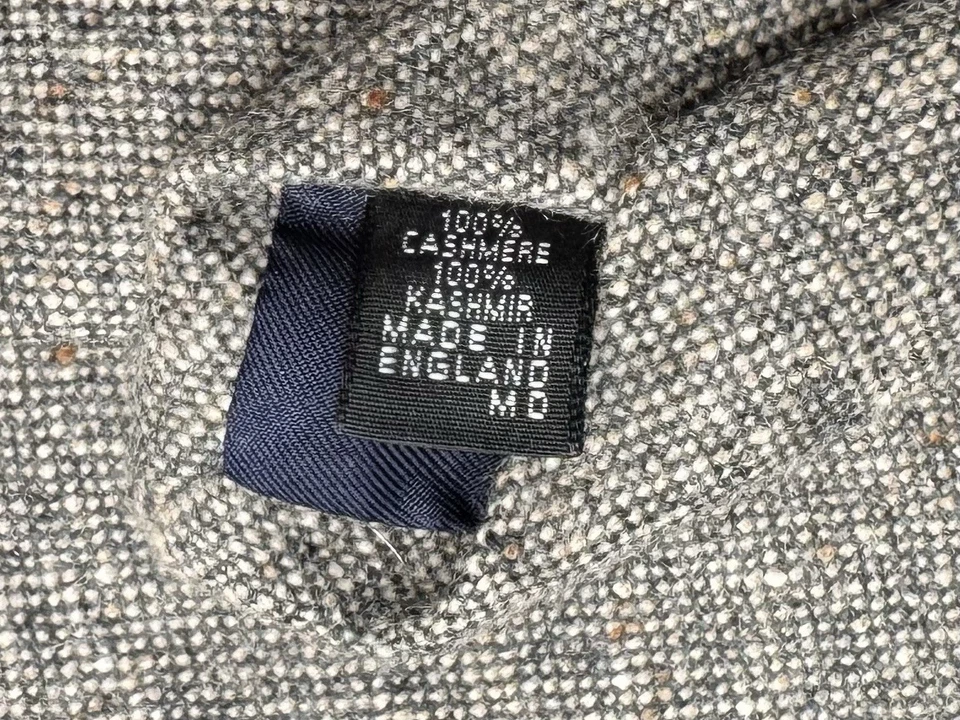 Drake's of London Cashmere Grey Tie - Image 3 of 4