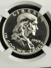 1959 Silver Proof Franklin Half Dollar NGC PF 68 — photo 3